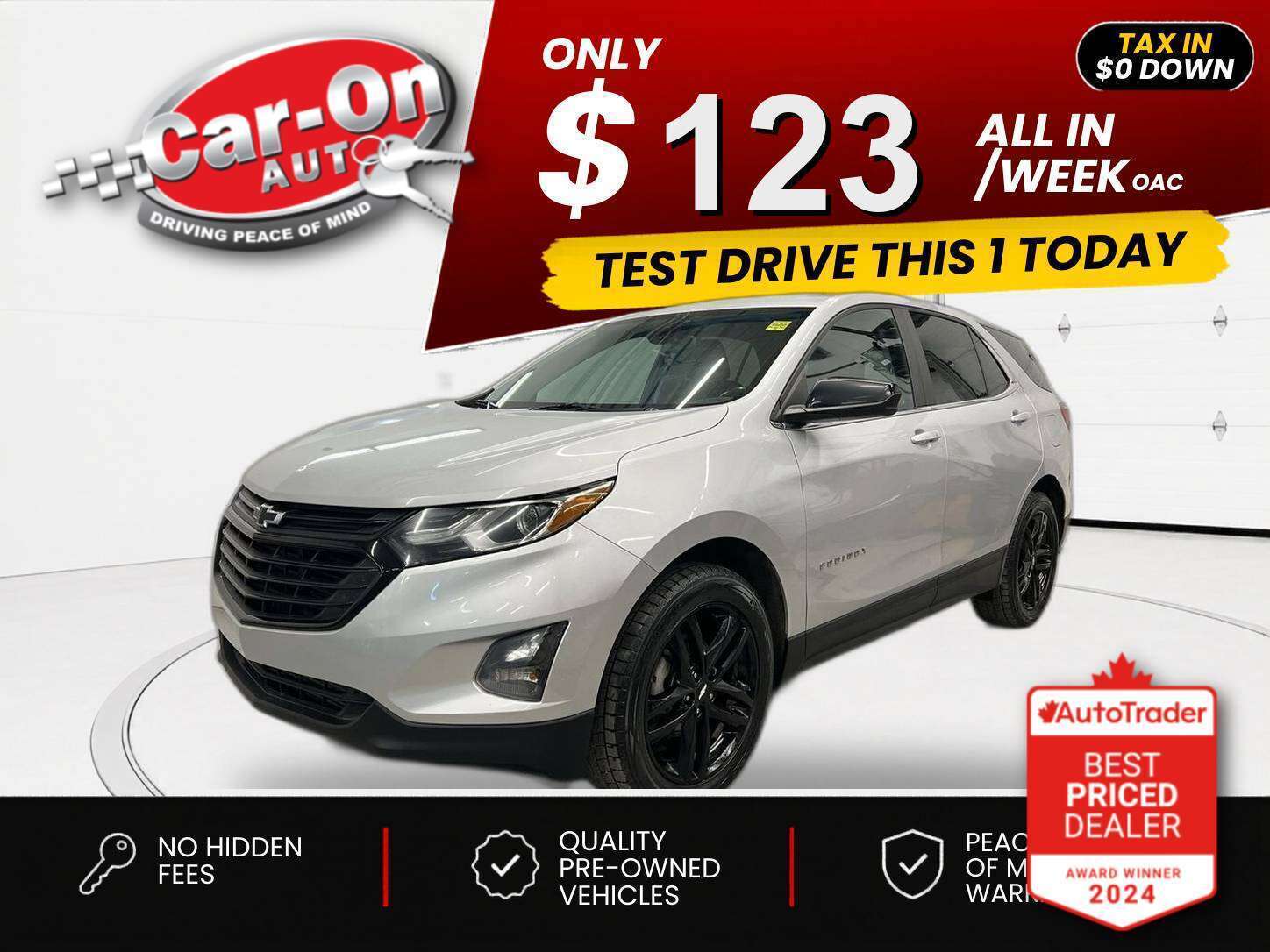 Silver 2021 Chevrolet Equinox SUV / Crossover Four-Wheel Drive Automatic