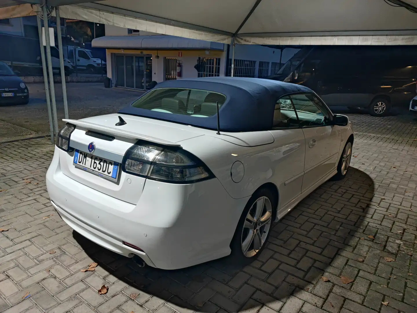 Saab 9-3 Aero Cabrio 180 CV KM 102.000 Weiß - 2