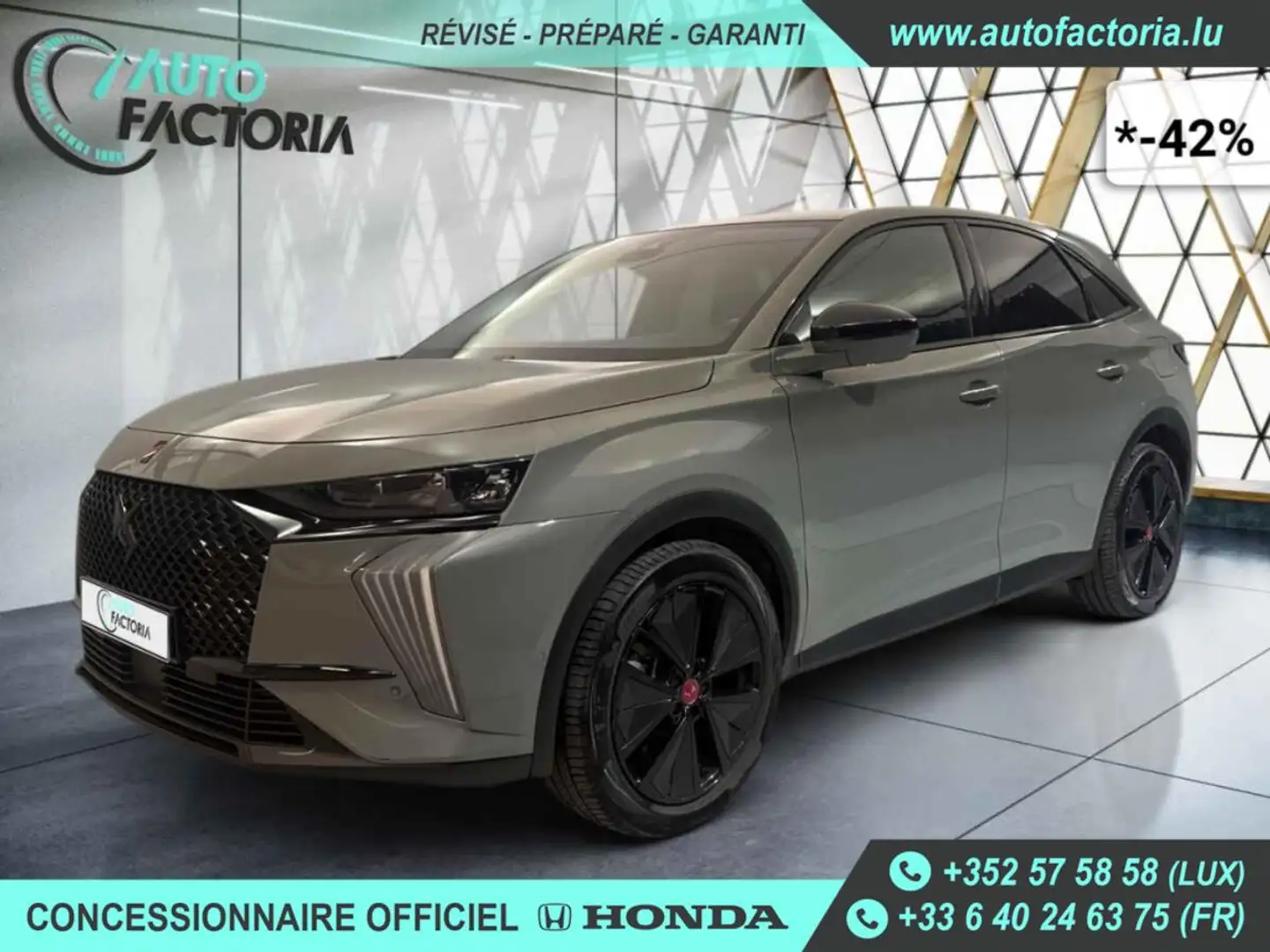 DS Automobiles DS 7 -42% 1.6 HYB 225cv BVA Sport+GPS+RADARS Gris - 1