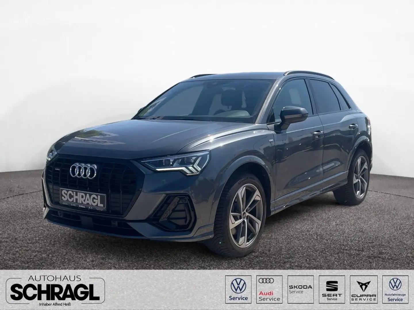 Audi Q3 40 TFSI quattro S-LINE+MATRIX+AHK+KAMERA+NAVI Grijs - 1