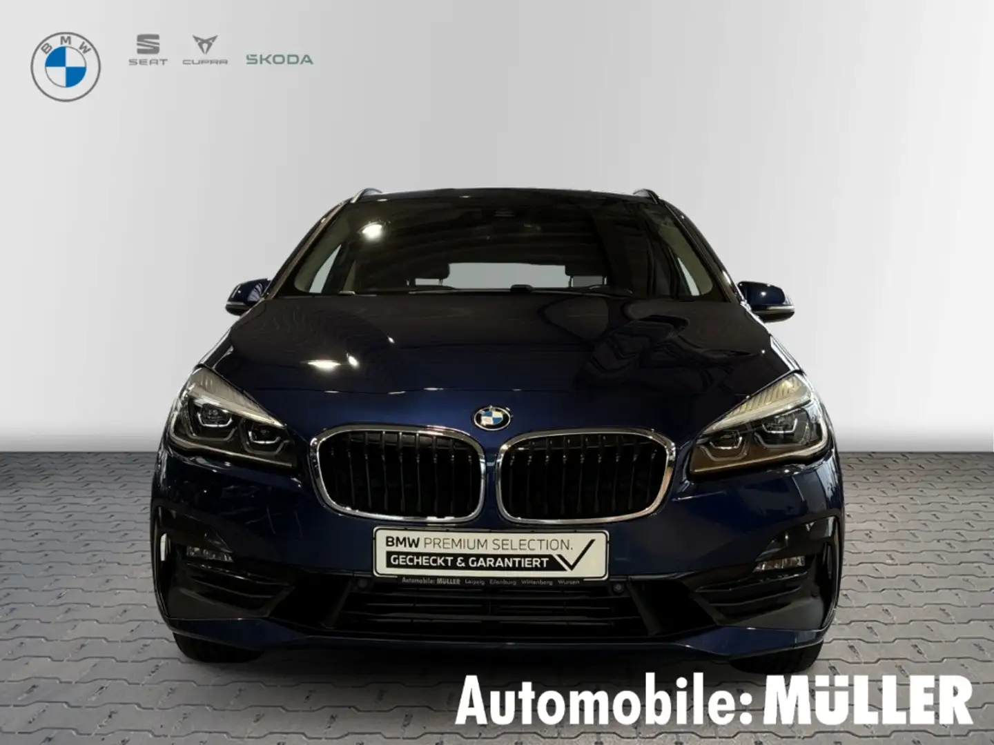 BMW 218 Active Tourer Sport Line Park-Assistent Navi Leder Bleu - 2