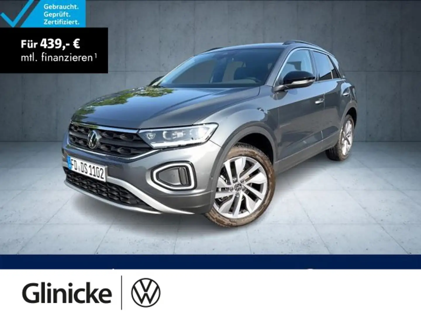 Volkswagen T-Roc GOAL 1.5 TSI DSG AHK/Nav/LED+/Kam/AppCon/C Grigio - 1