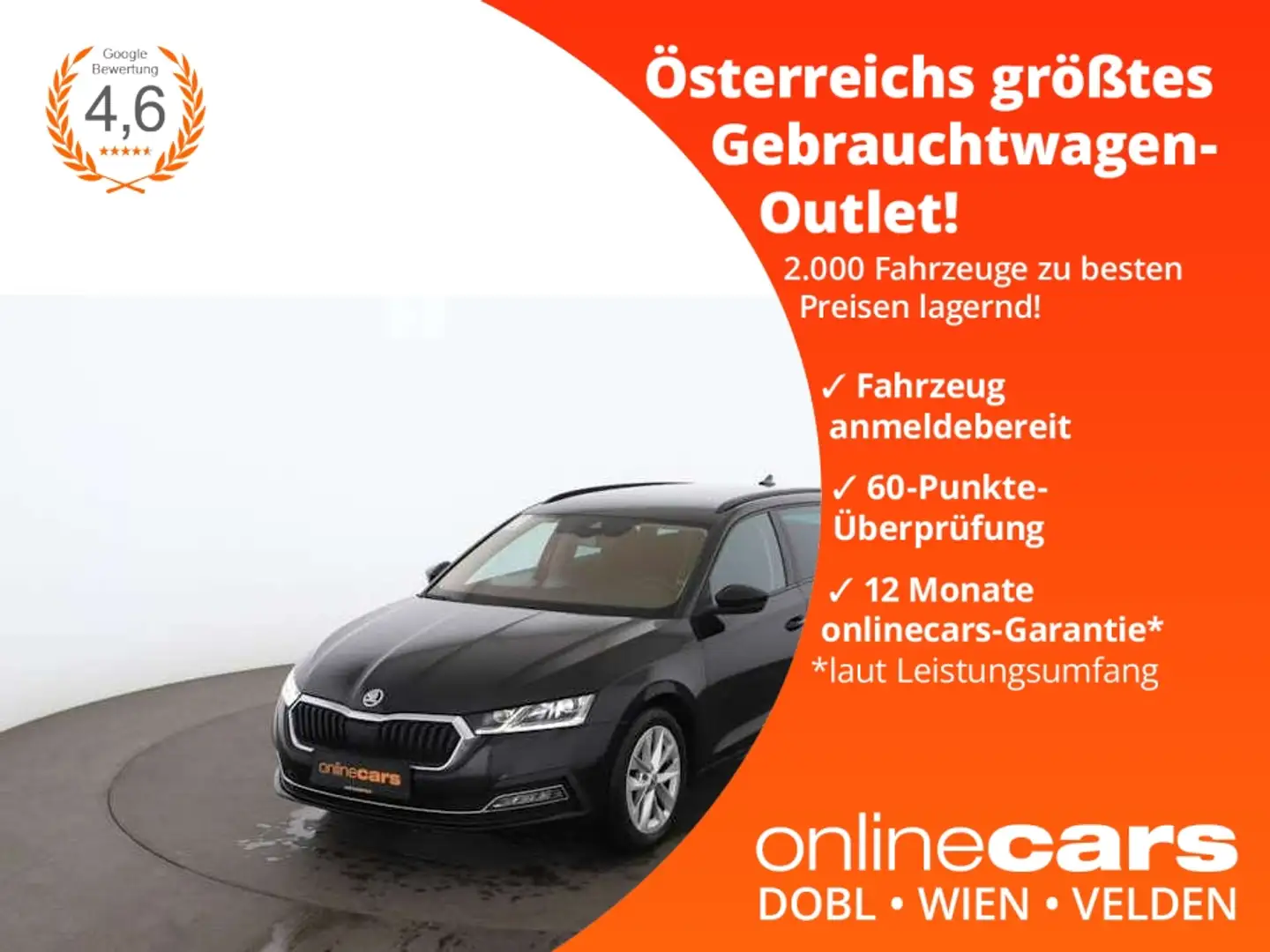 Skoda Octavia Combi 2.0 TDI First MATRIX RADAR NAVI PDC Schwarz - 1