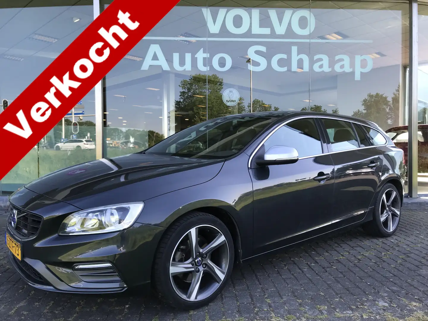 Volvo V60 1.6 T3 R-Design | Rijklaar incl garantie | Navigat Gris - 1