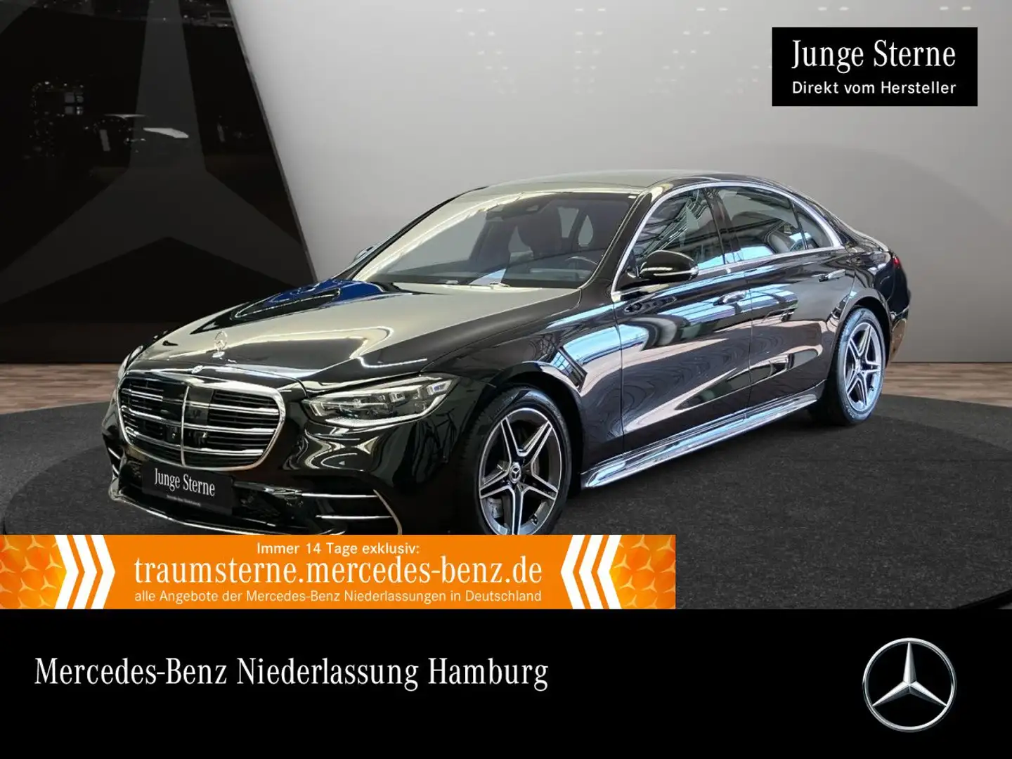 Mercedes-Benz S 600 S 580 L 4M AMG+PANO+DIGITAL-L+BURMESTER3D+19"+TV Чорний - 1