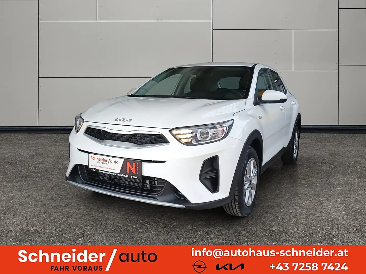 Kia Stonic 1,0 TGDI GPF ISG Titan Weiß - 1