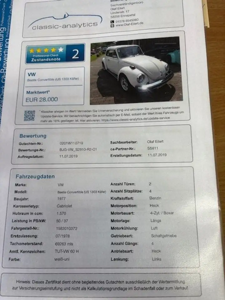 Volkswagen Käfer Cabrio, foto 11