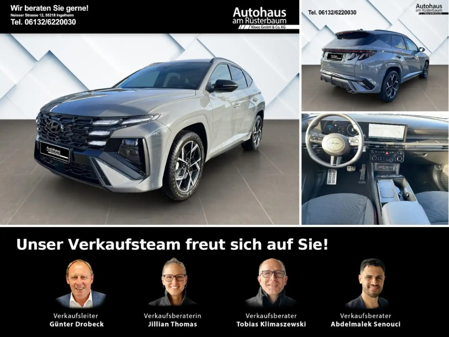 Hyundai TUCSON N Line X 2WD FL (MY26) HUD Navi Digitales Cockpit Grijs - 1