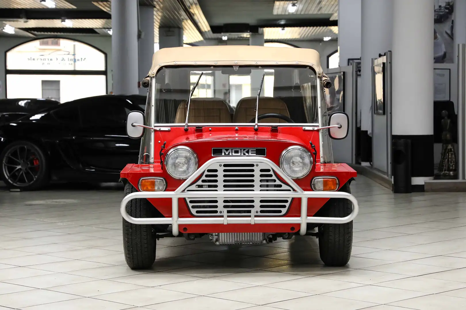 Austin Mini Moke SOFT-TOP | RUOTA DI SCORTA | FRONT BUMPER BAR Rojo - 2
