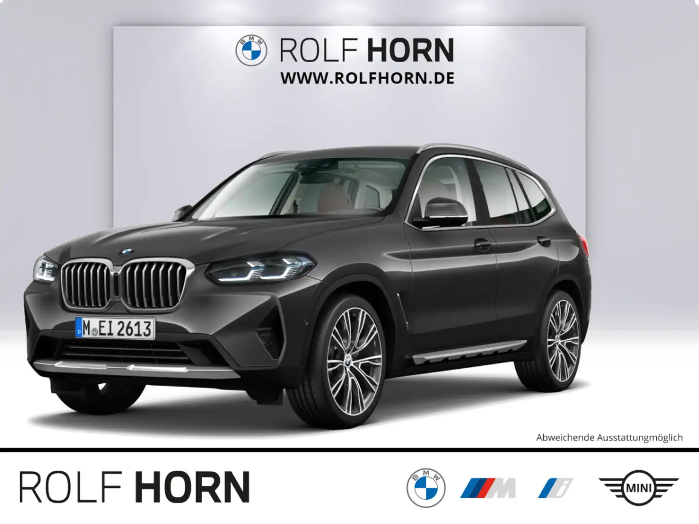 BMW X3 xDrive20i Autom.Navi HeadUp AHK Laser HiFi Grau - 1