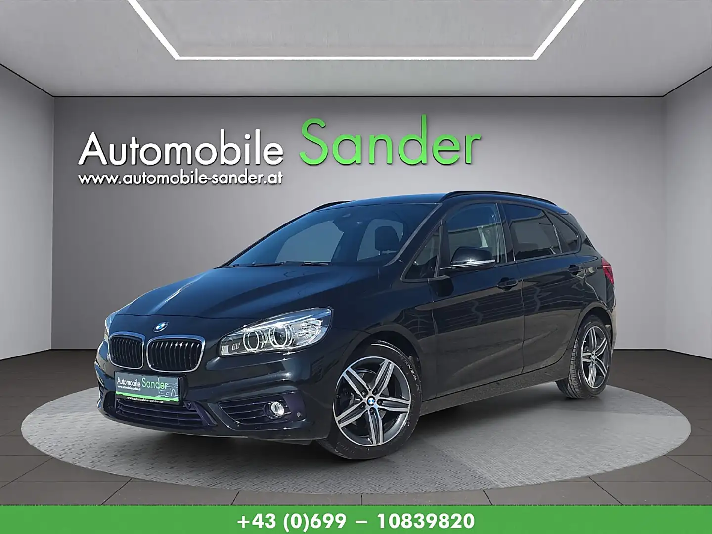 BMW 218 d Active Tourer Sport Line Aut. Schwarz - 1