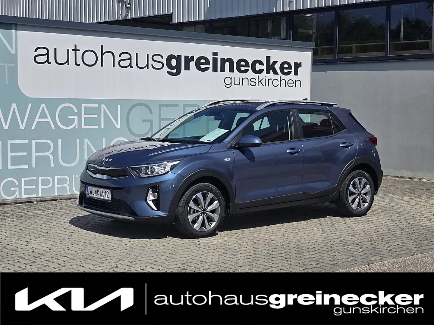 Kia Stonic 1,2 DPI ISG Silber Blau - 1