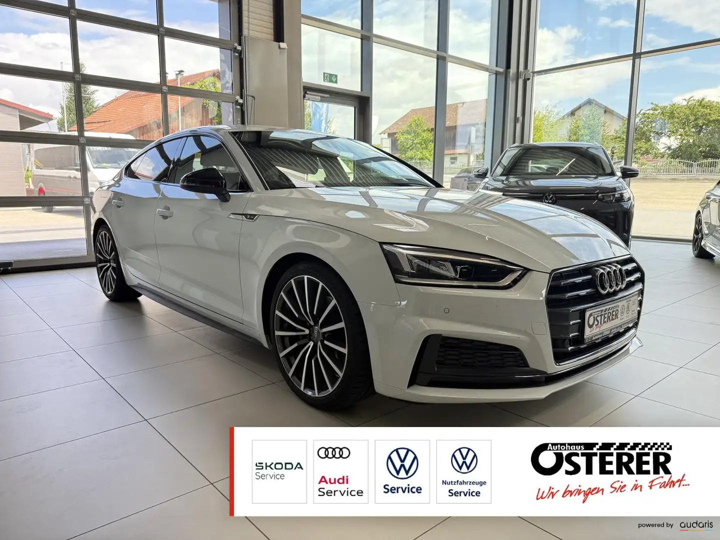 Audi A5 2.0 TDI Sportback-S-line-AHK-Navi-LED Scheinwerfer Blanc - 1