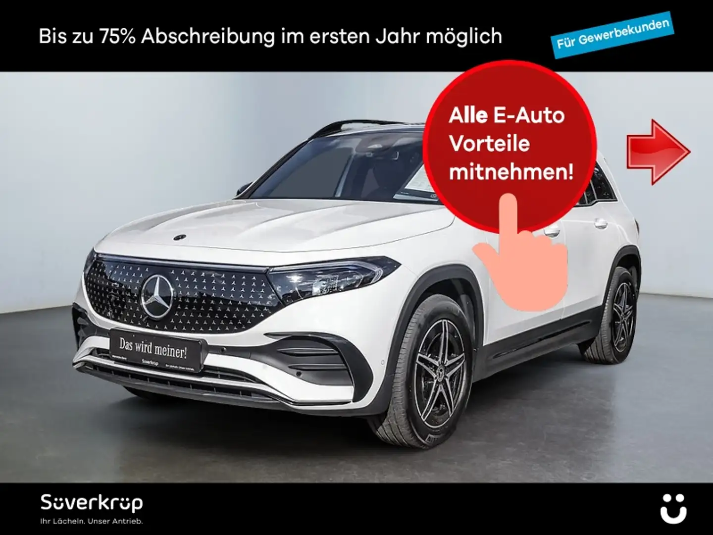 Mercedes-Benz EQB 300 4M , AMG NIGHT MEMO 360 DISTR KAMERA PDC Weiß - 1