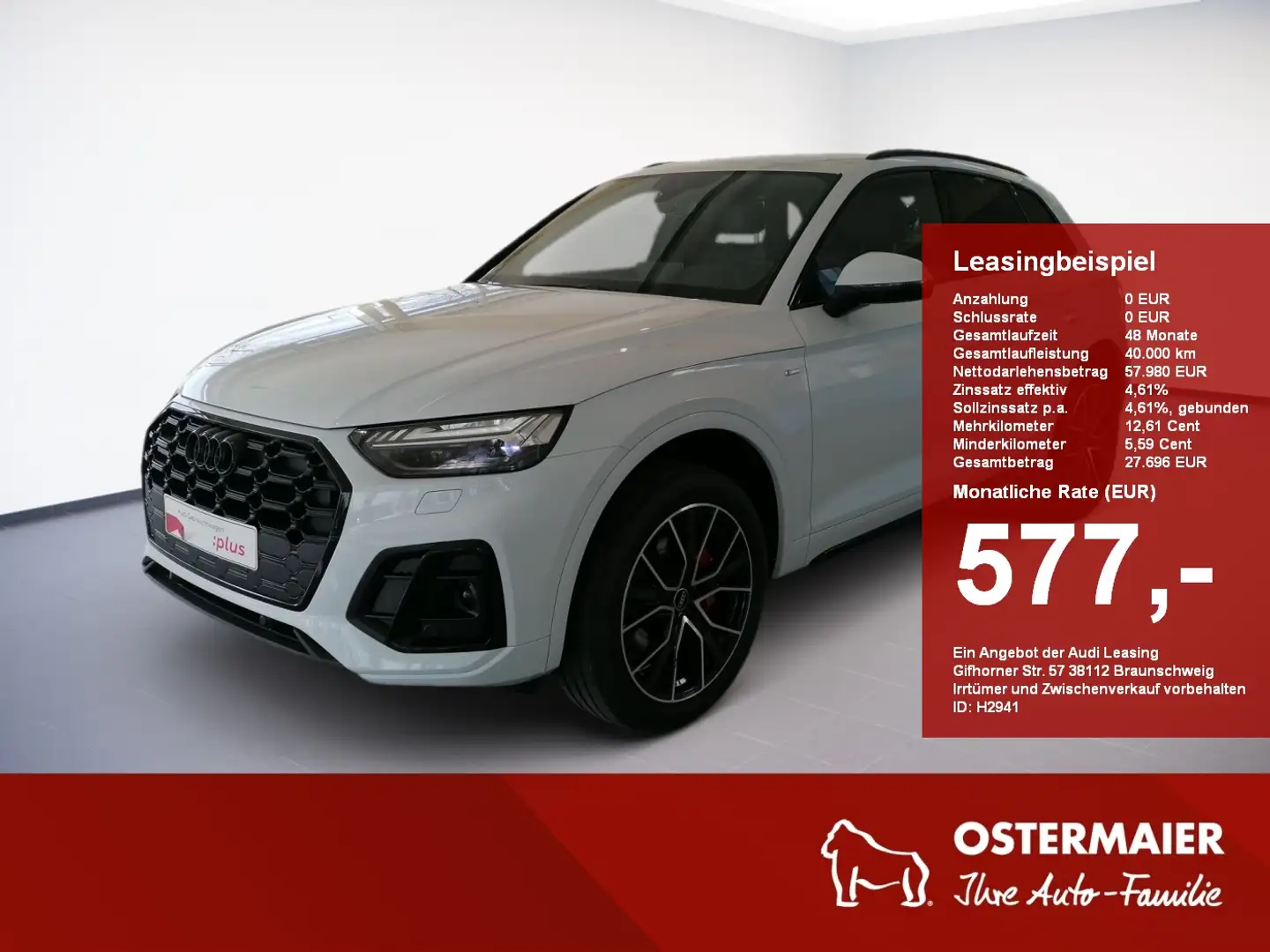 Audi Q5 S line 40TDI 204PS quattro S tronic NAVI.SHZG.MATR Weiß - 1