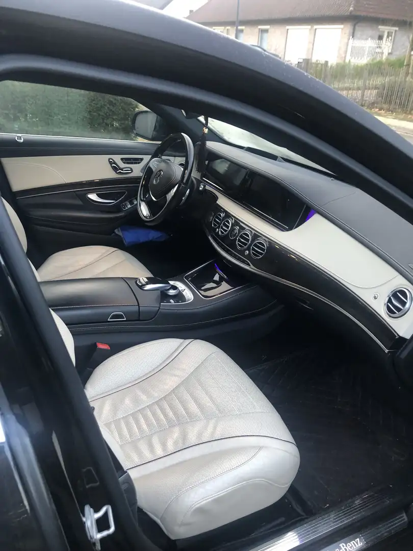 Mercedes-Benz S 550 mooi auto 449 pk v8 black lang Schwarz - 1