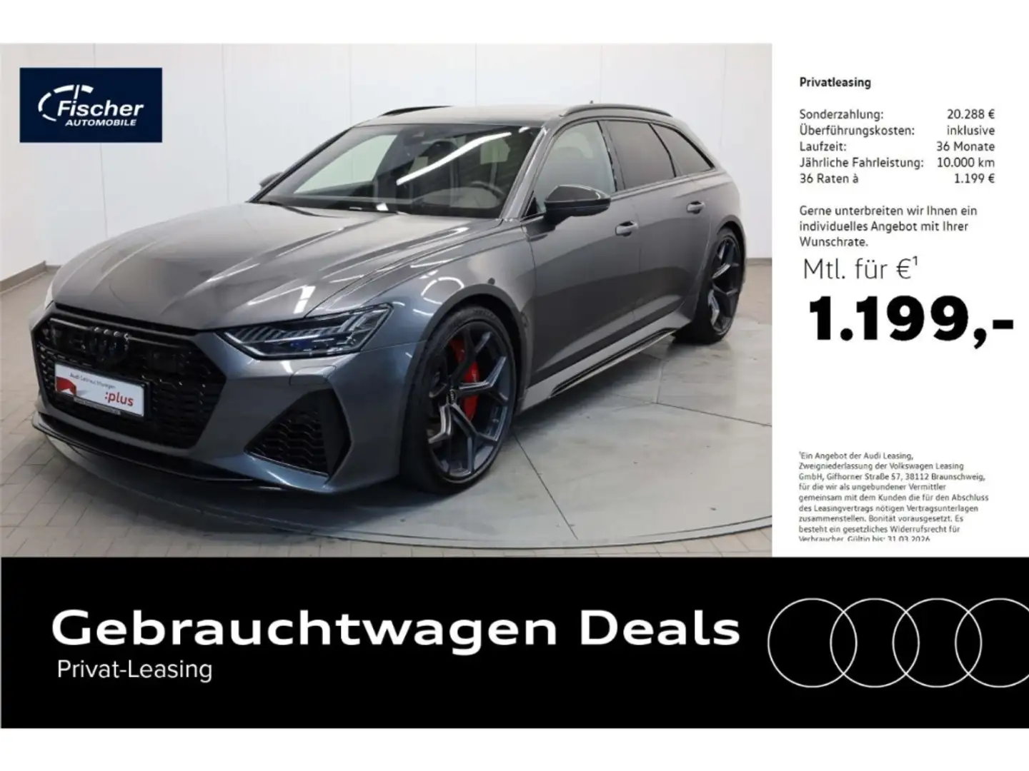 Audi RS6 Avant TFSI quattro performance Gris - 1