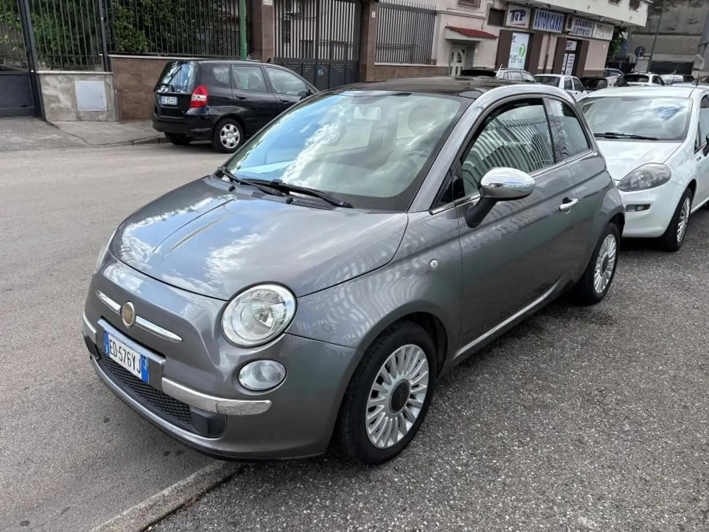 Fiat 500 FIAT 500 1.2 GPL LOUNGE CERTIFICATA PERFETTA Grijs - 1