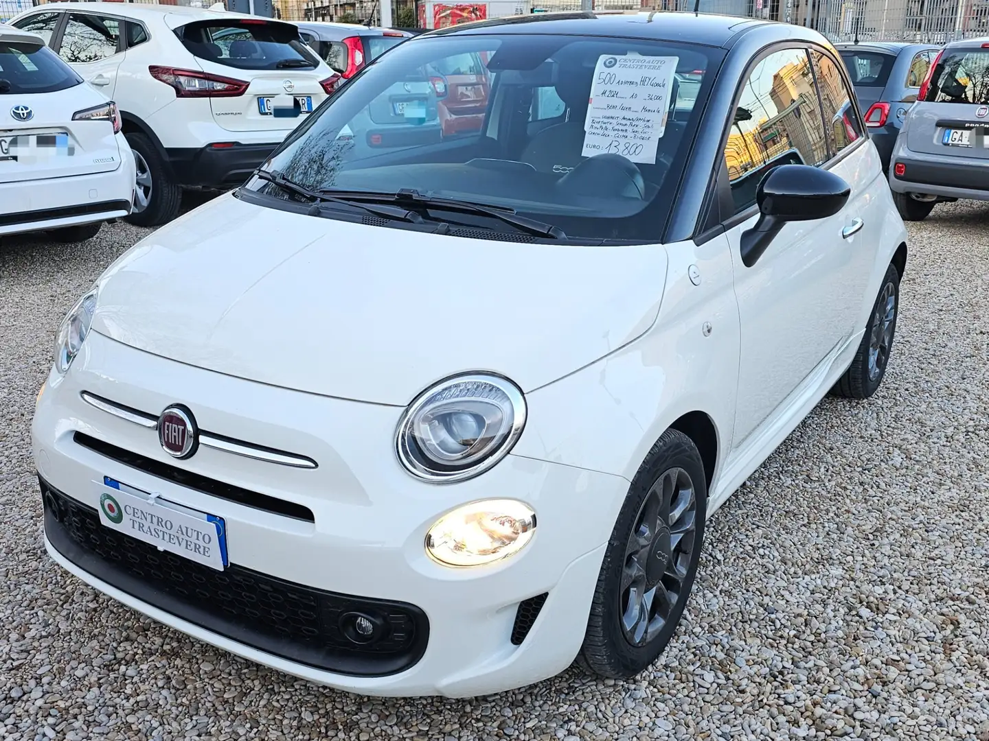 Fiat 500 1.0 Hybrid Hey Google Connect Weiß - 1
