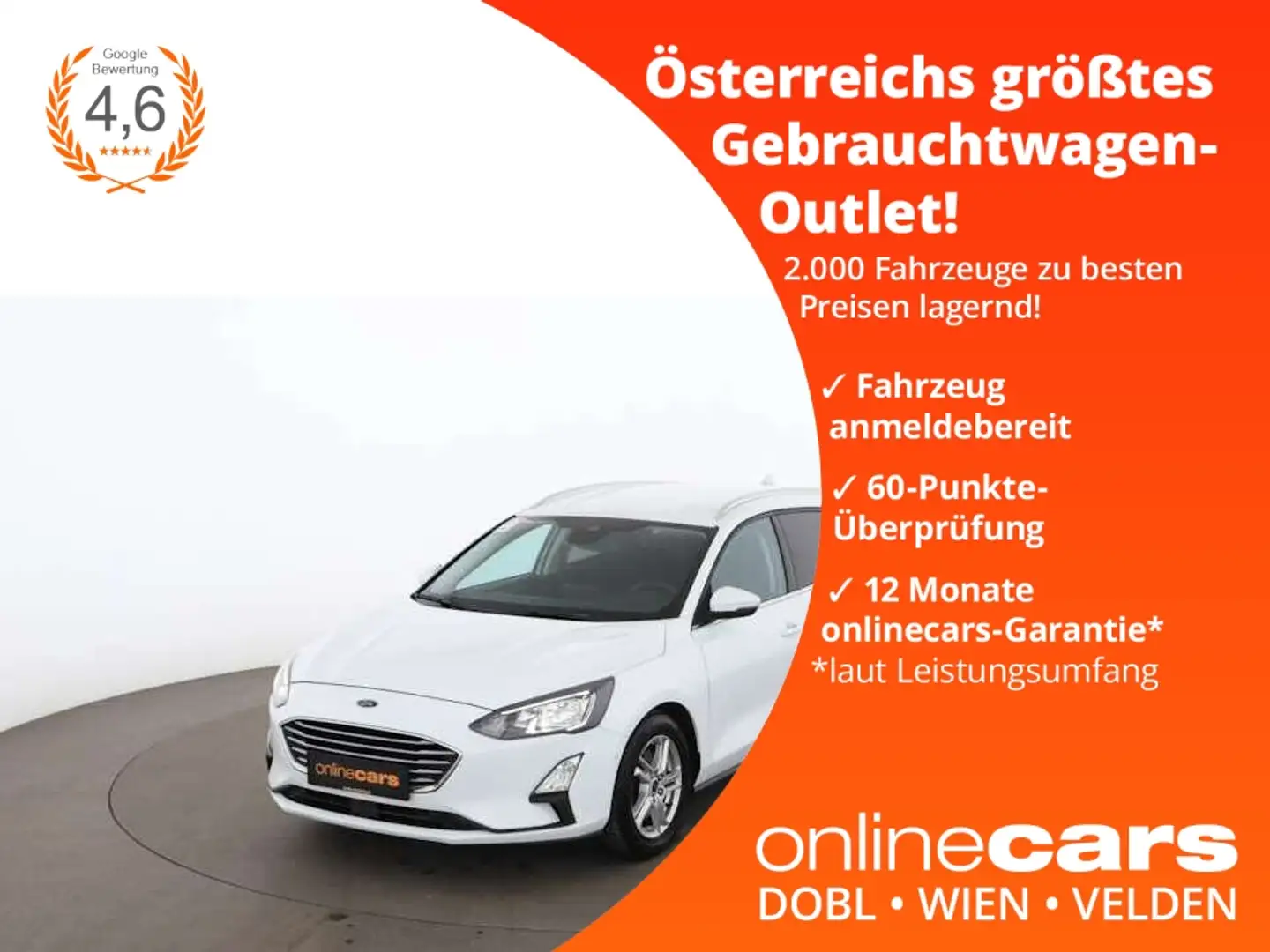 Ford Focus Turnier 1.5 EcoBlue LED RADAR NAVI SITZHZG Weiß - 1