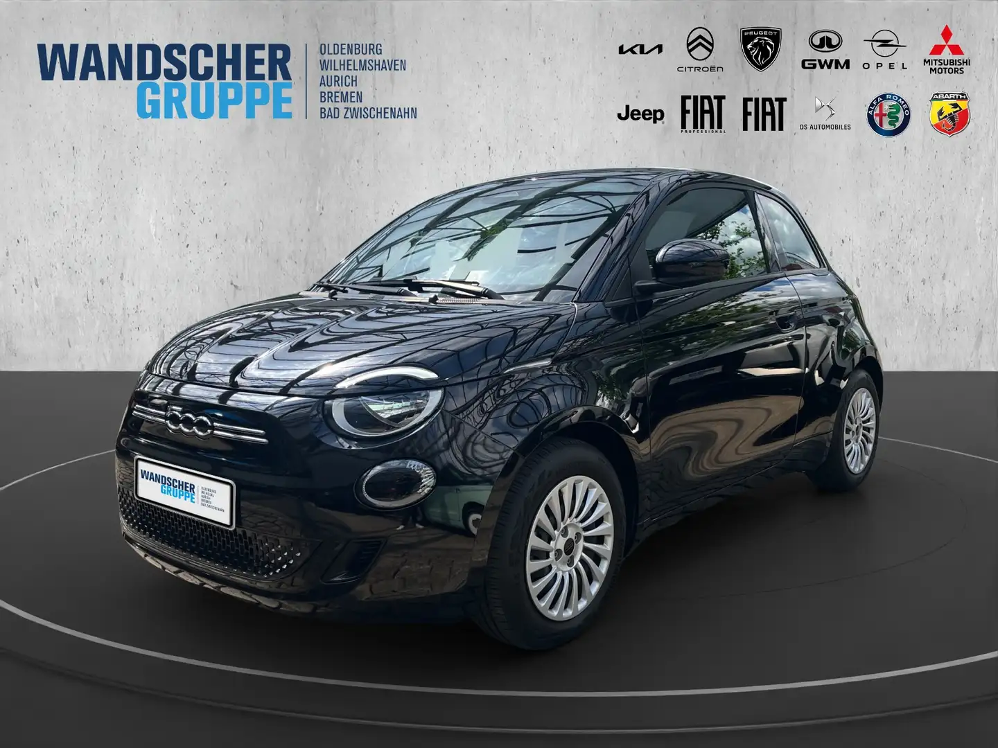 Fiat 500e Action 23,8 kWh Klima+SHZ+Carplay Schwarz - 1