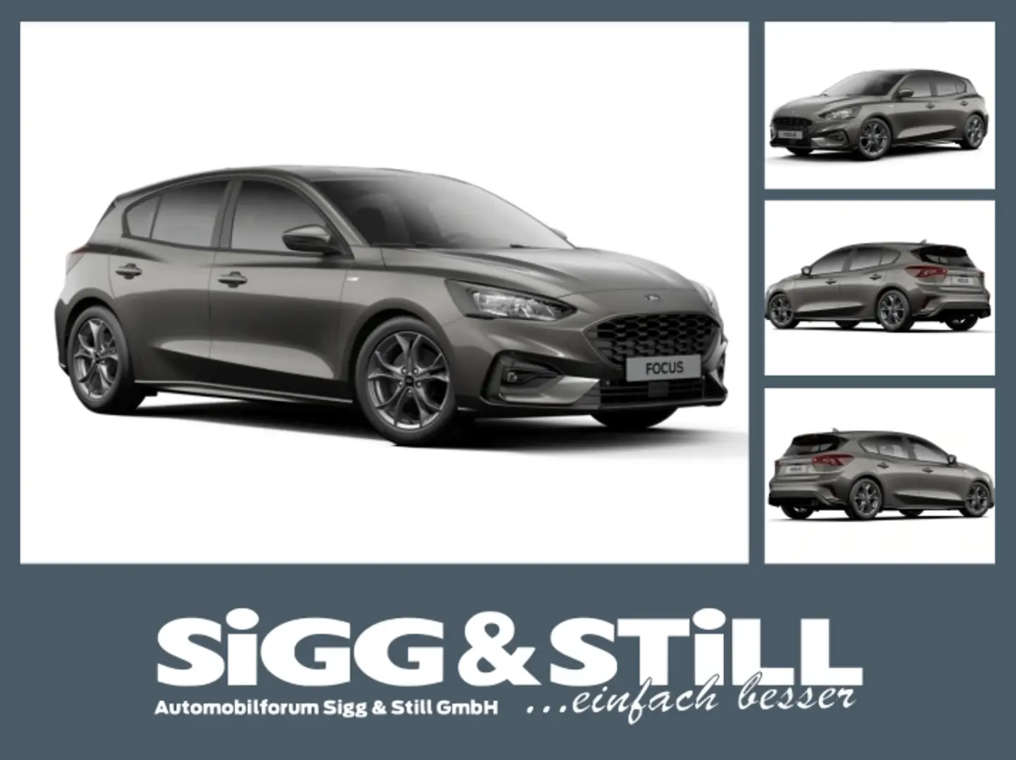 Ford Focus ST-LINE 1.0I*INVENTURABVERKAUF* IACC*BLIS*NAV*CAM* Grau - 1