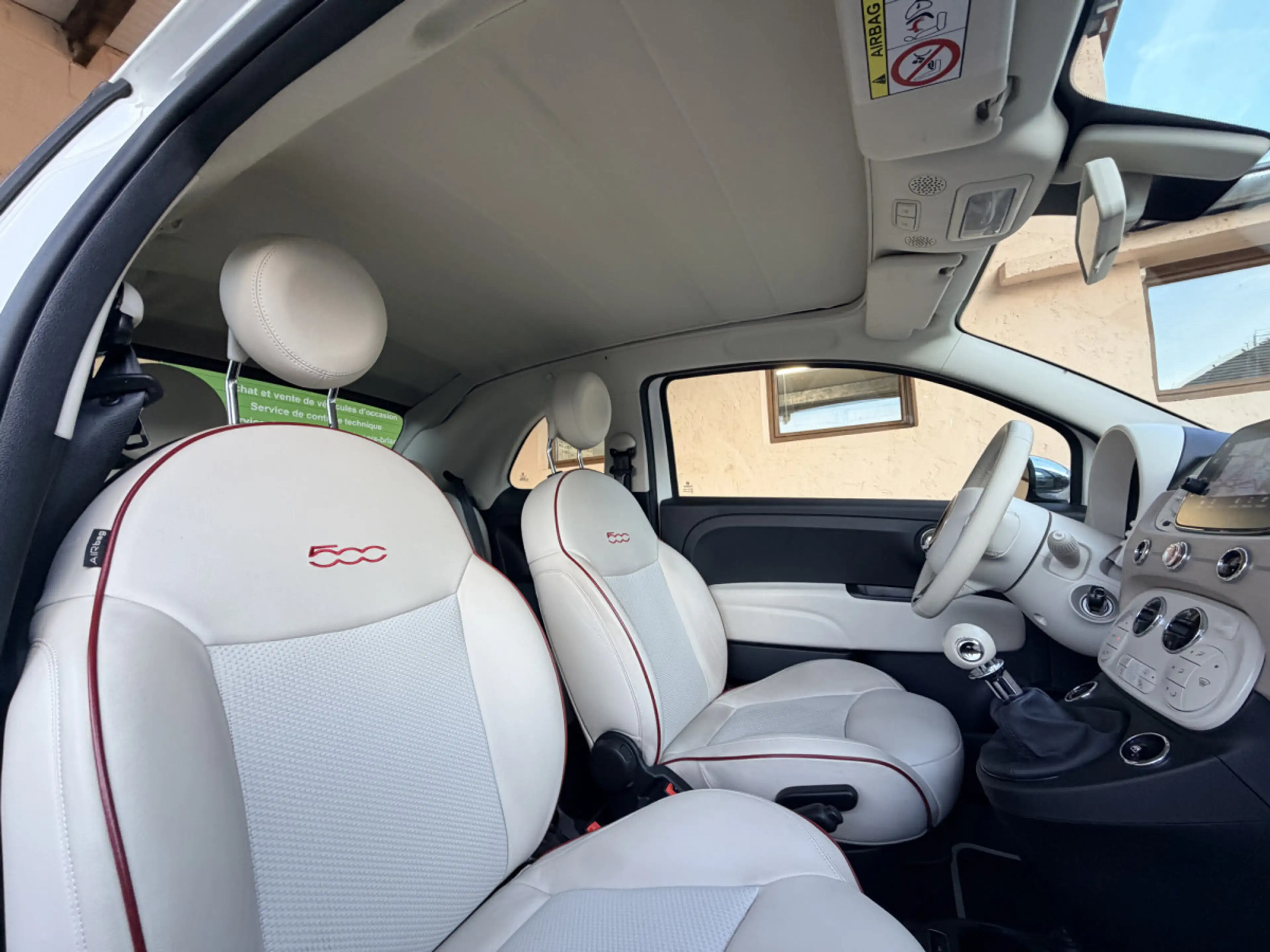 Fiat 500 C LOUNGE CABRIO-CUIR-GPS 85CV — photo 11