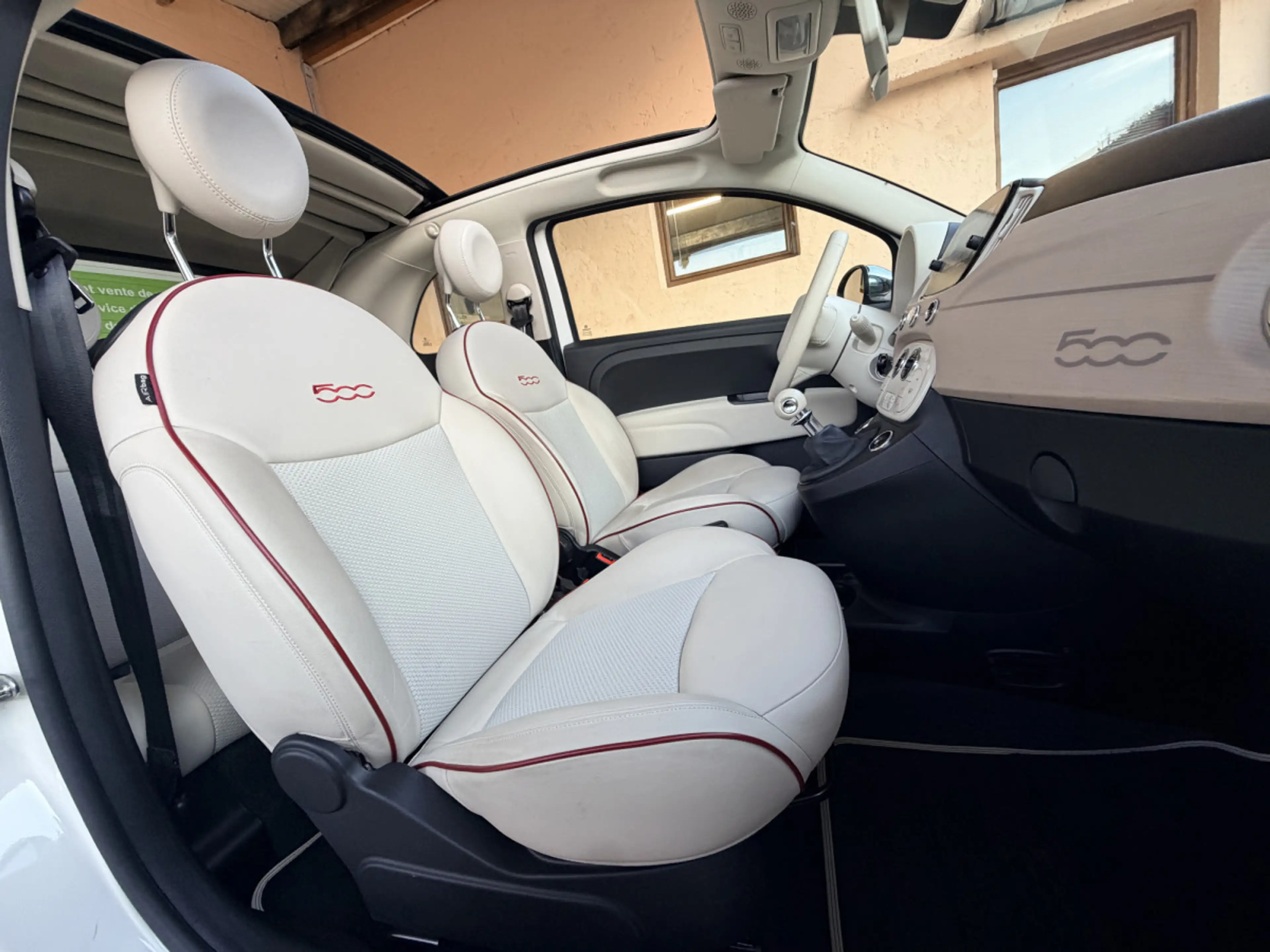 Fiat 500 C LOUNGE CABRIO-CUIR-GPS 85CV — photo 8