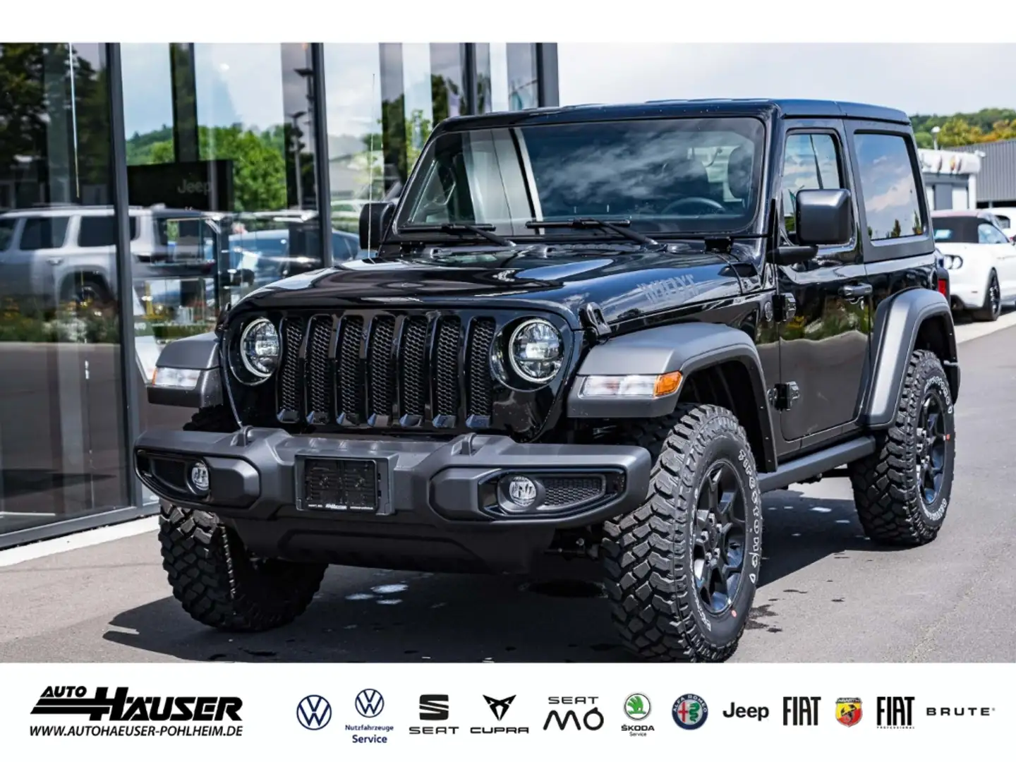 Jeep Wrangler WILLYS 3.6 V6 eTorque AT8 4x4 NAVI LED LEDER SITZH Nero - 1