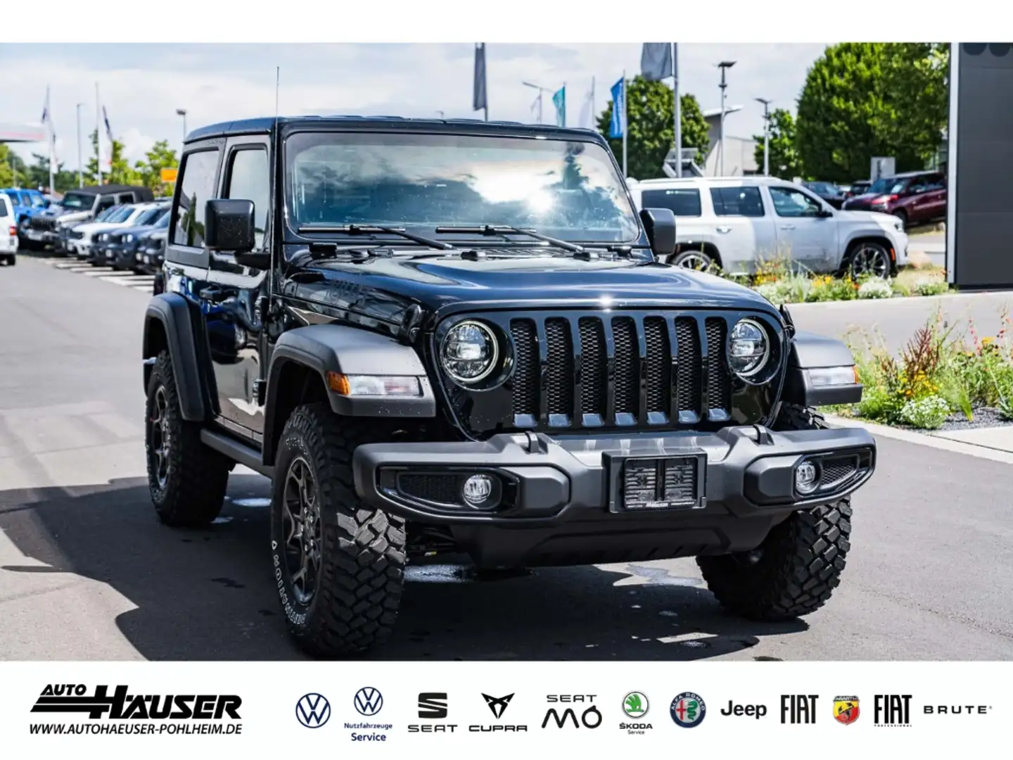 Jeep Wrangler WILLYS 3.6 V6 eTorque AT8 4x4 NAVI LED LEDER SITZH Nero - 2