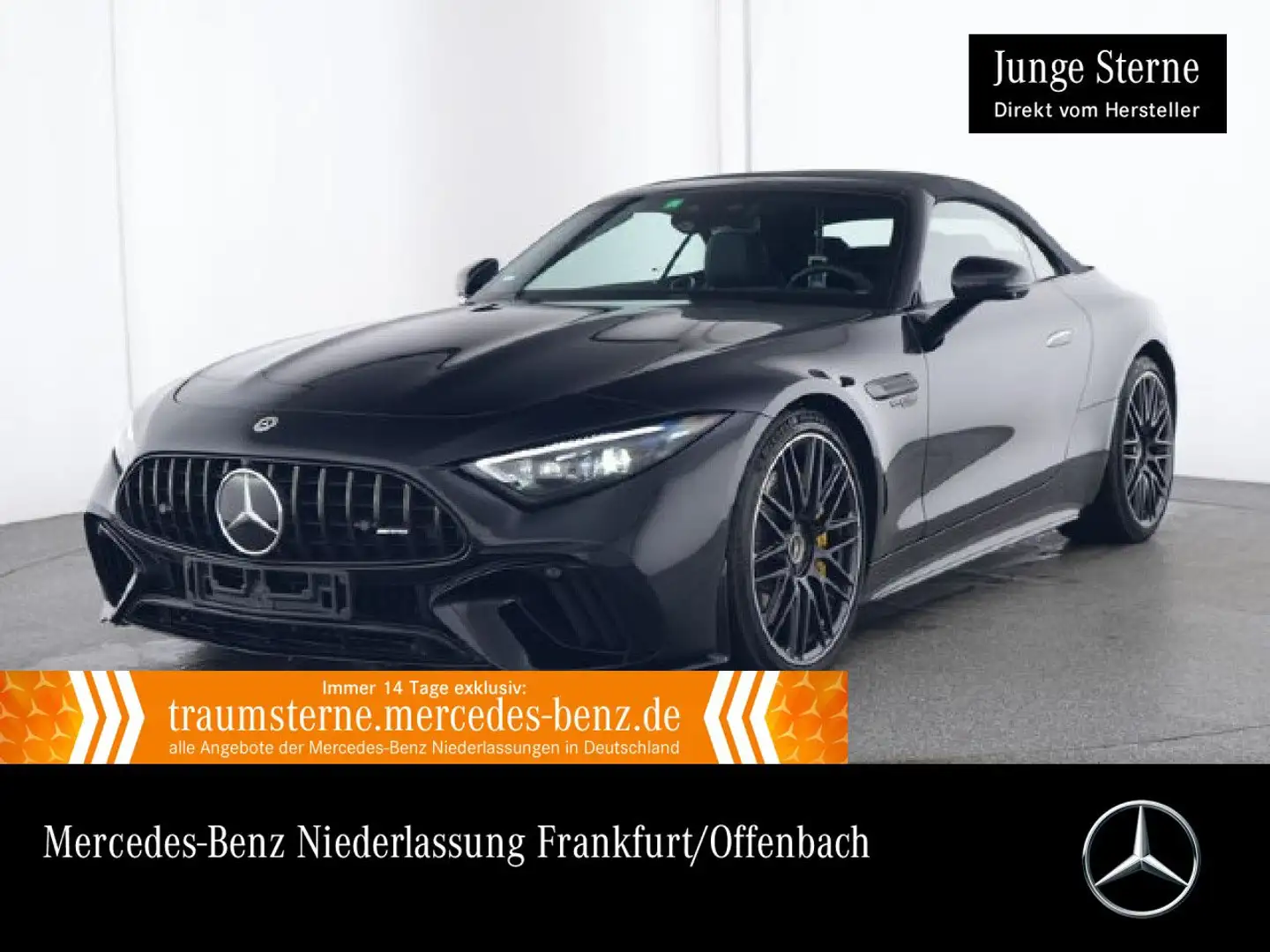 Mercedes-Benz SL 63 AMG Cab. 4M AeroPak Fahrass Nachtsicht HUD Schwarz - 1