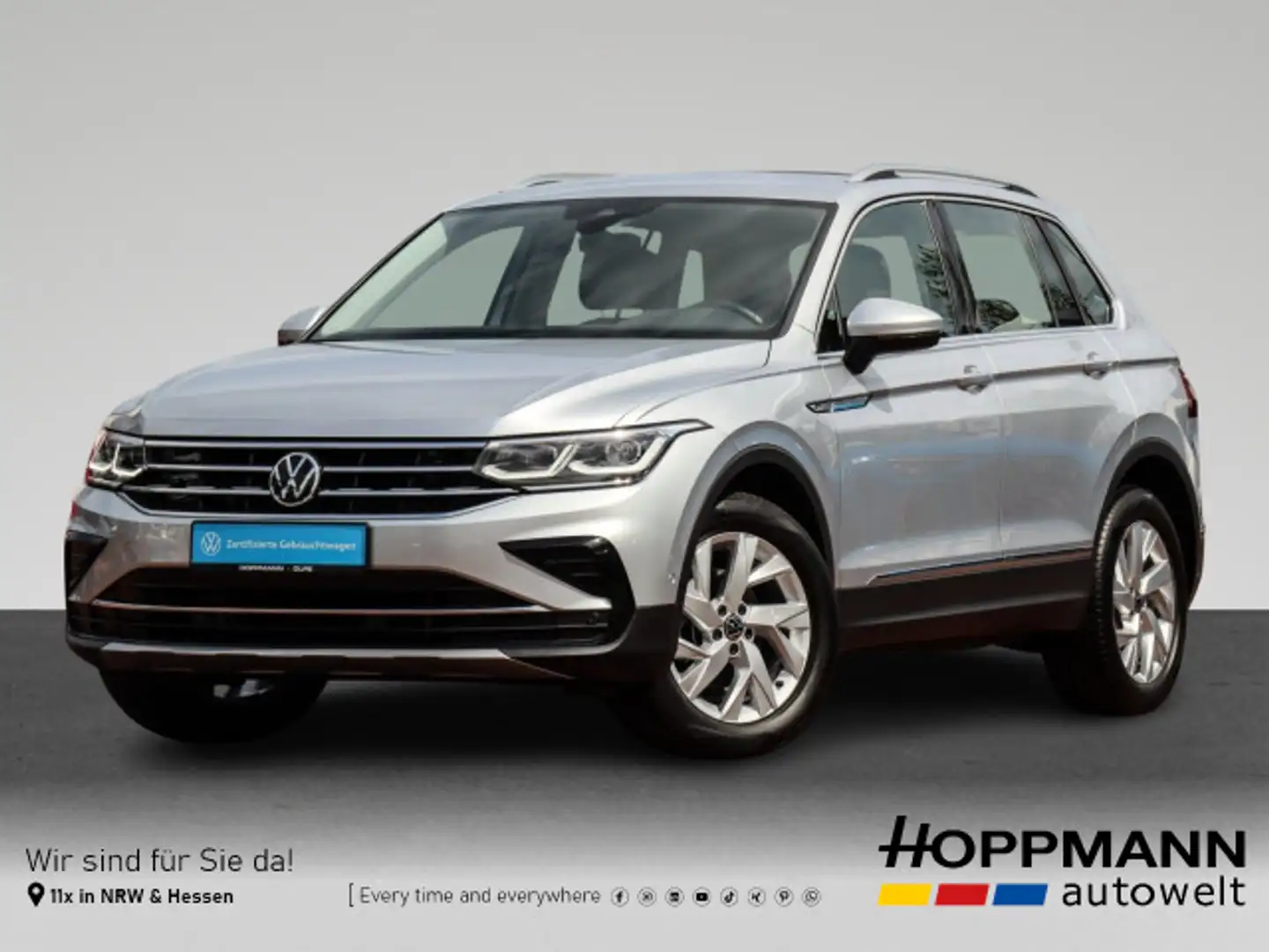 Volkswagen Tiguan 2.0 TDI Elegance 4Motion DSG ACC LED NAVI Argent - 1