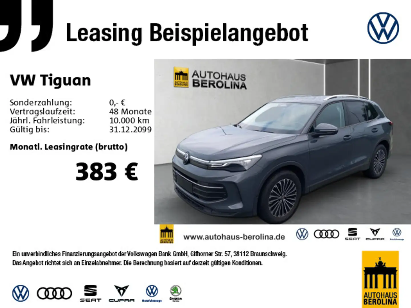 Volkswagen Tiguan 1.5 eTSI Life DSG *AHK*ACC*NAV*R-CAM*SHZ* Grau - 1