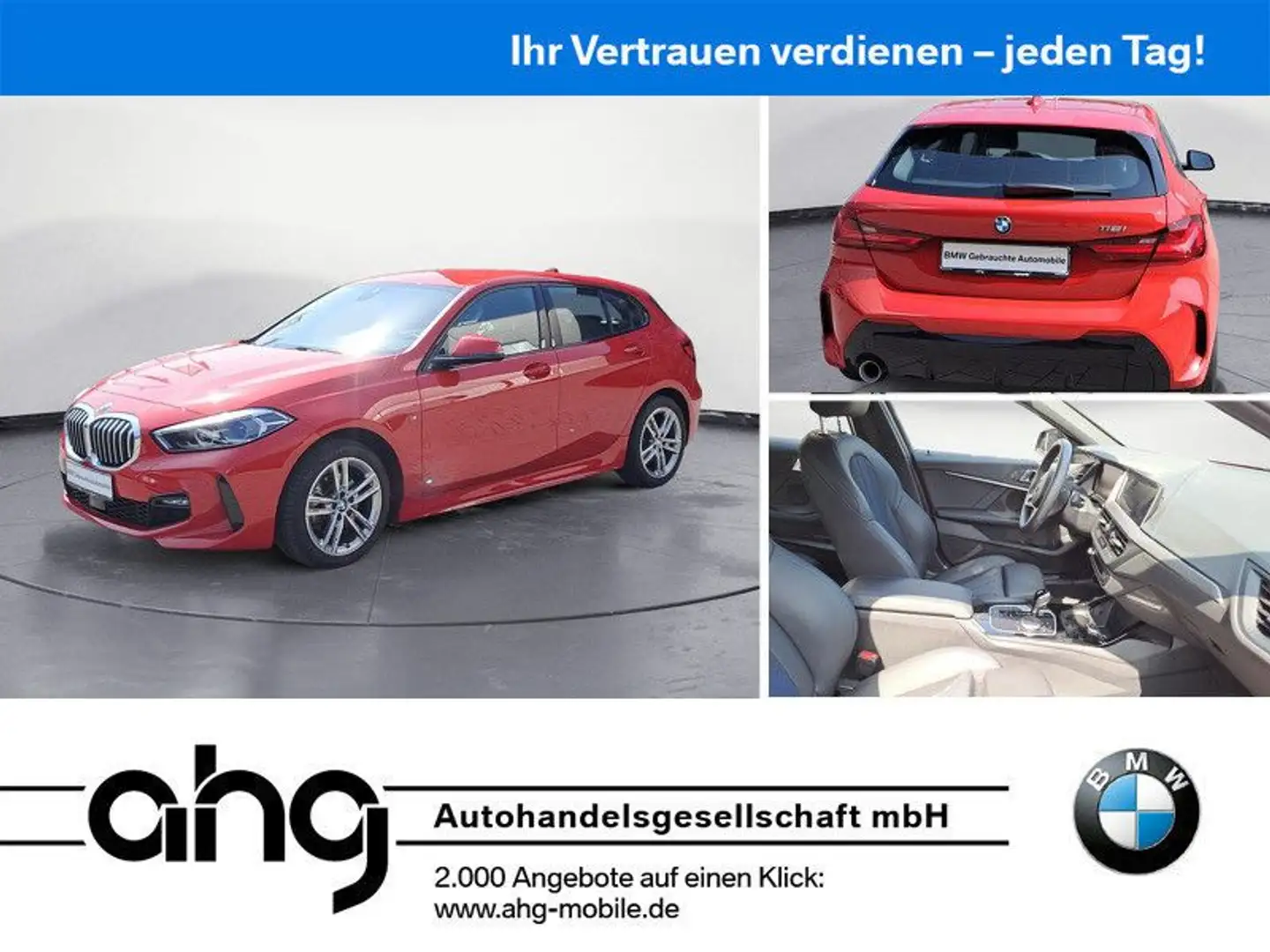 BMW 118 i M Sport Navi Klima PDC LED DAB Sportsitze S Rot - 1