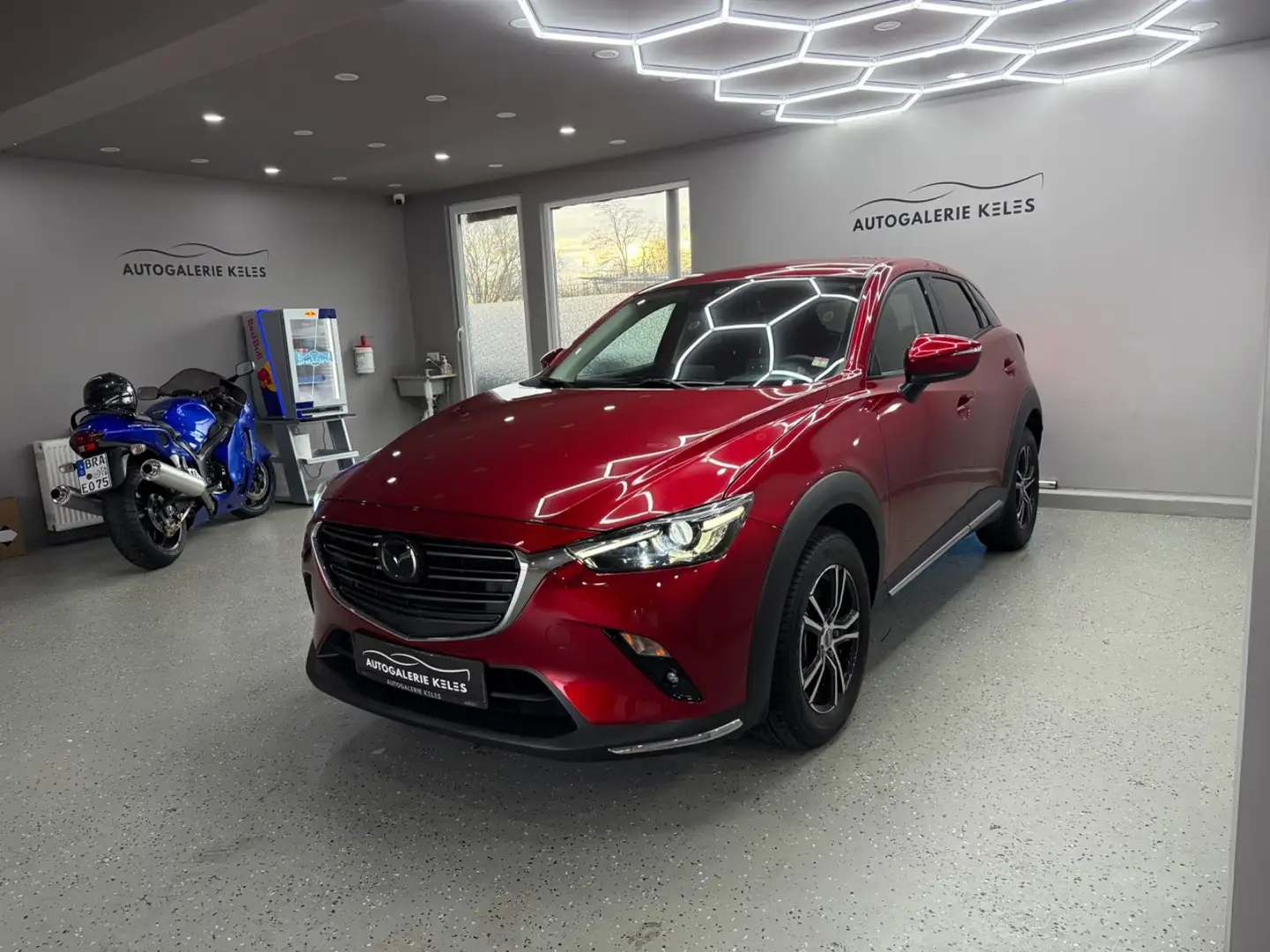 Mazda CX-3 Sports-Line LEDER*NAVI*XEN*HUD*SPUR*KAM*TOT Rot - 2