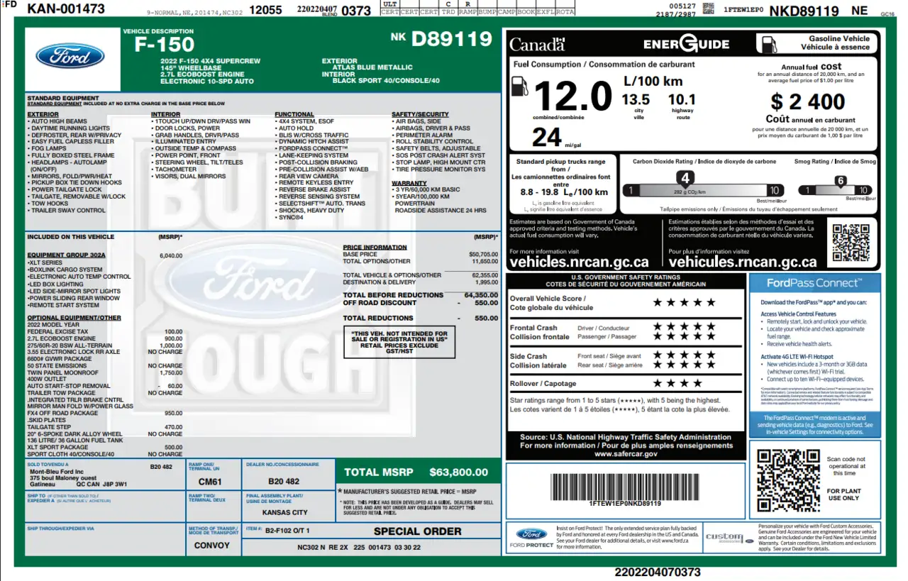 2022 Ford F 150
