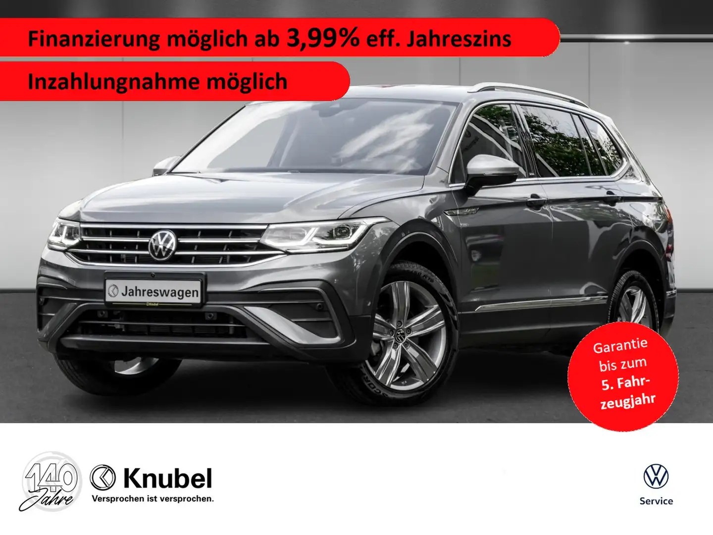 Volkswagen Tiguan Allspace MOVE 2.0 TDI DSG AHK Standh. IQ.Light AreaView ... Grau - 1