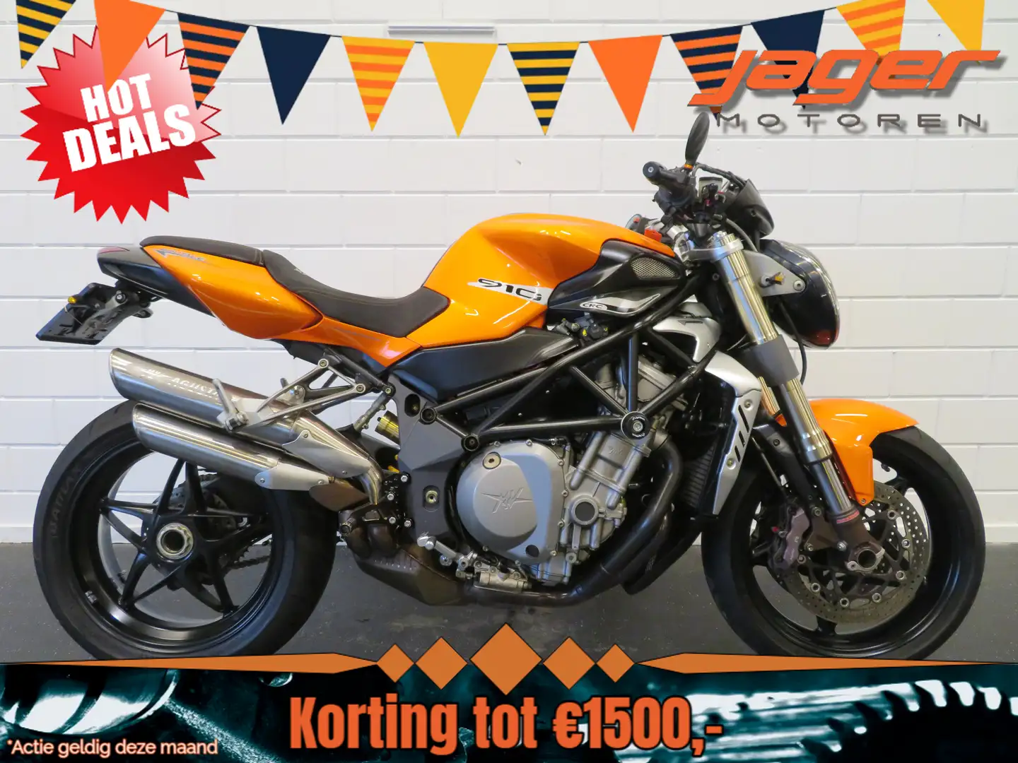MV Agusta Brutale 910 R TOPSTAAT! Oranje - 1