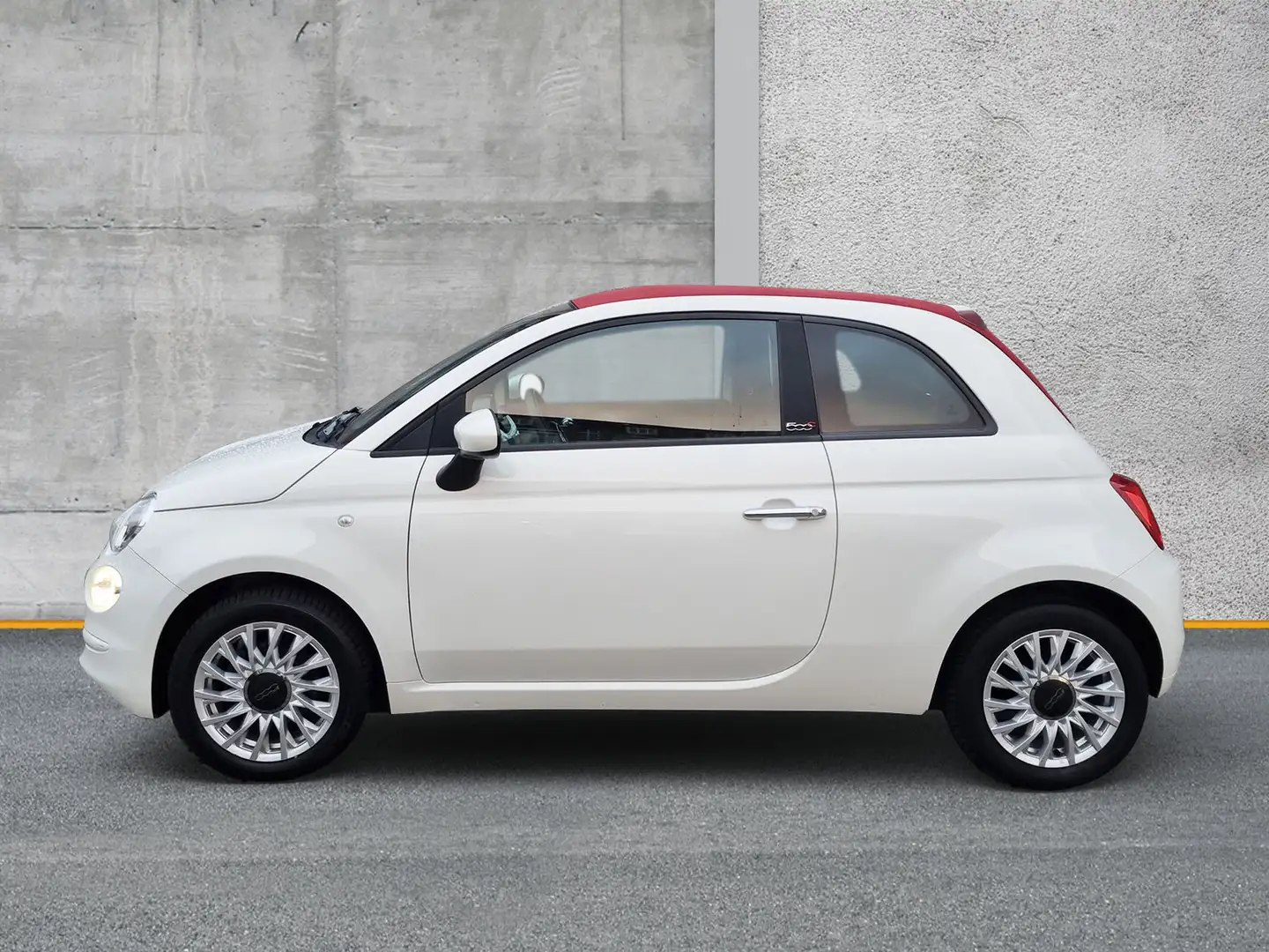 Fiat 500C 500 Cabrio Automatik Lounge APP PDC DAB Weiß - 2