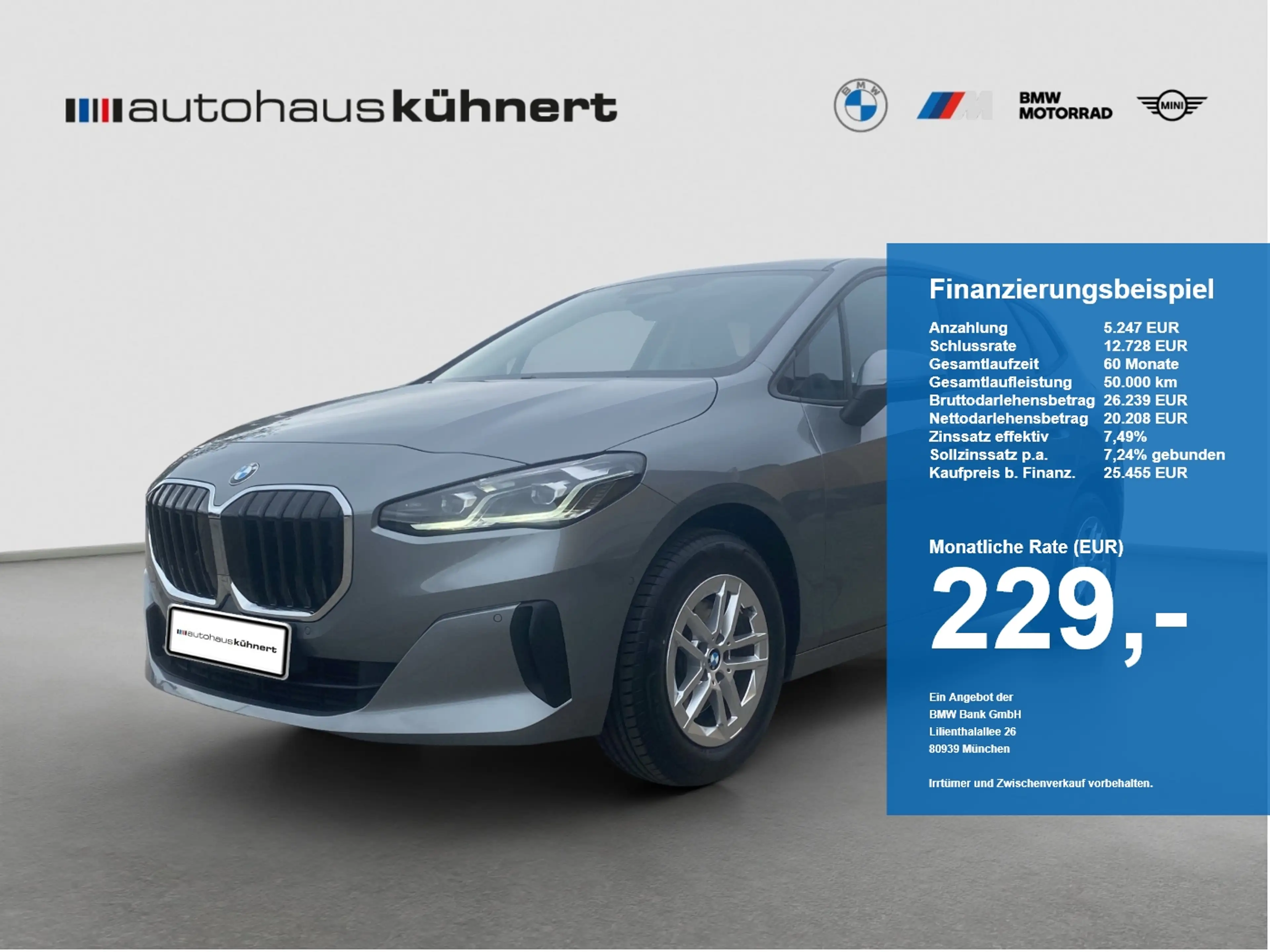 BMW 218 218i Active Tourer LED SpurAss AHK Navi ParkAss