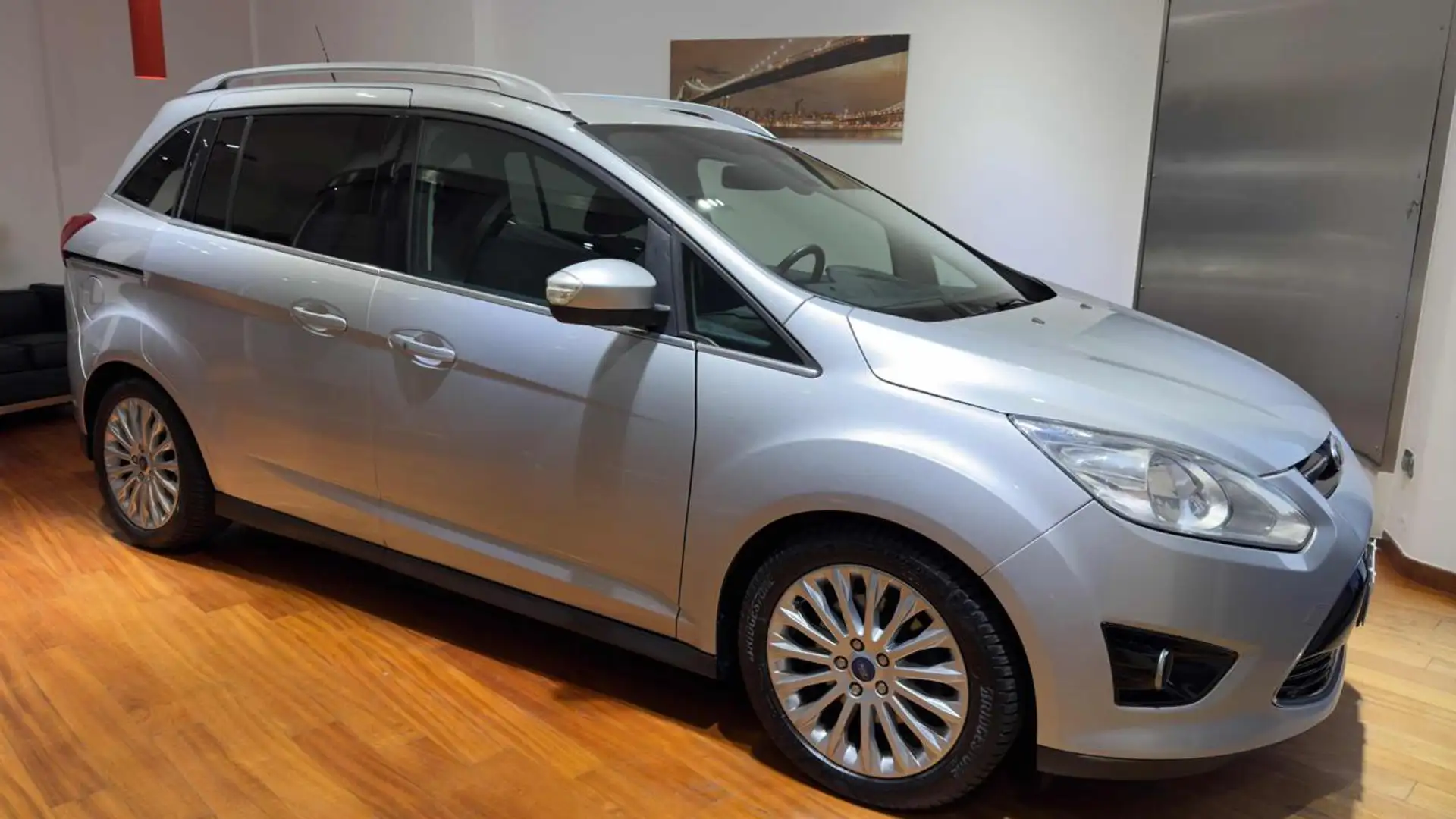 Ford C-Max 7 1.6 TDCi 115CV Titanium 7 POSTI Argent - 1