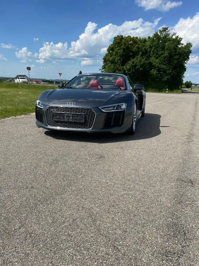 Audi R8 Spyder V10 5.2 FSI Quattro Keramik Service Neu Grau - 2