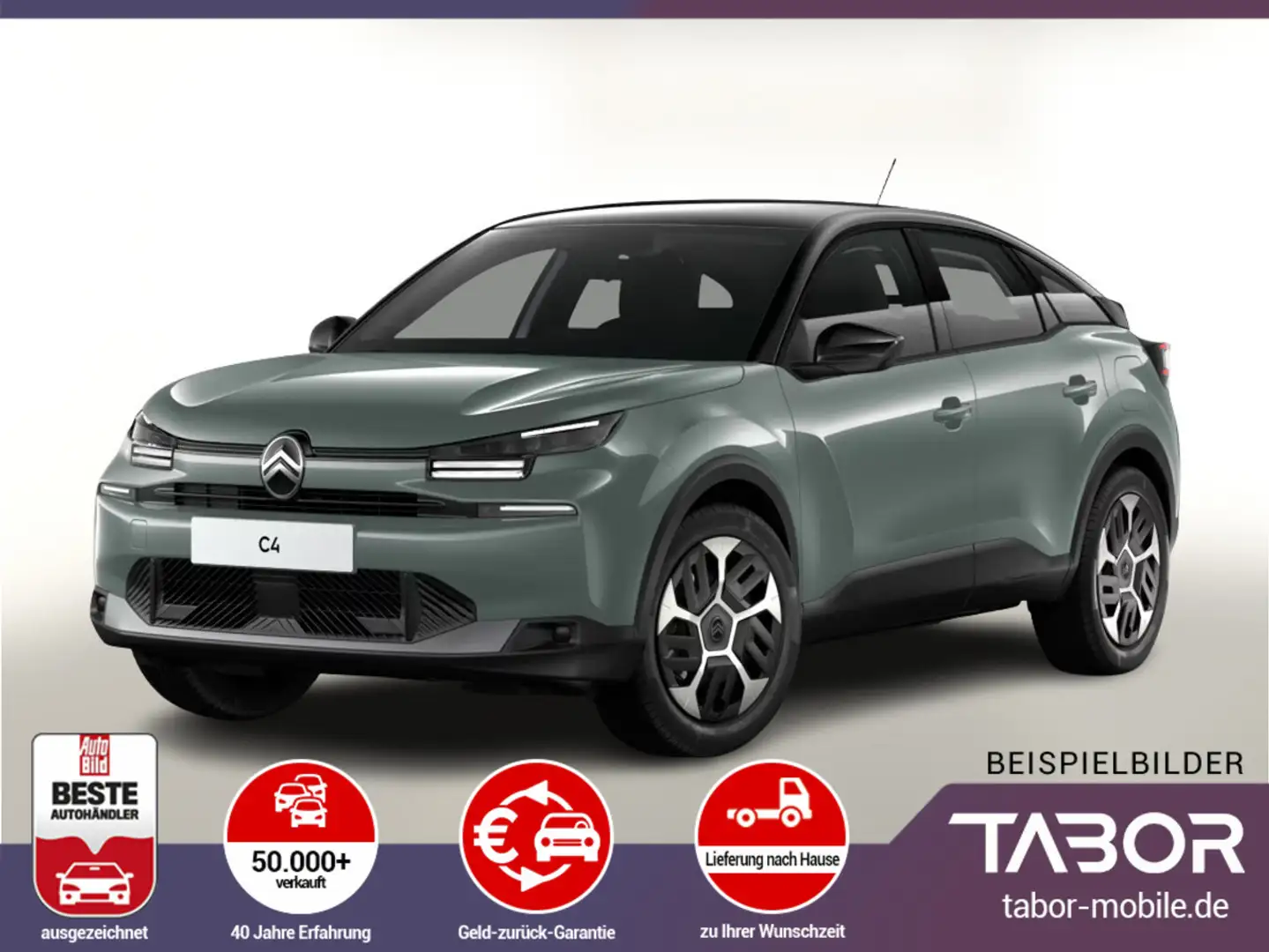 Citroen C4 130 EAT8 PLUS Nav LED PDC 180° Temp Klimauto Verde - 1