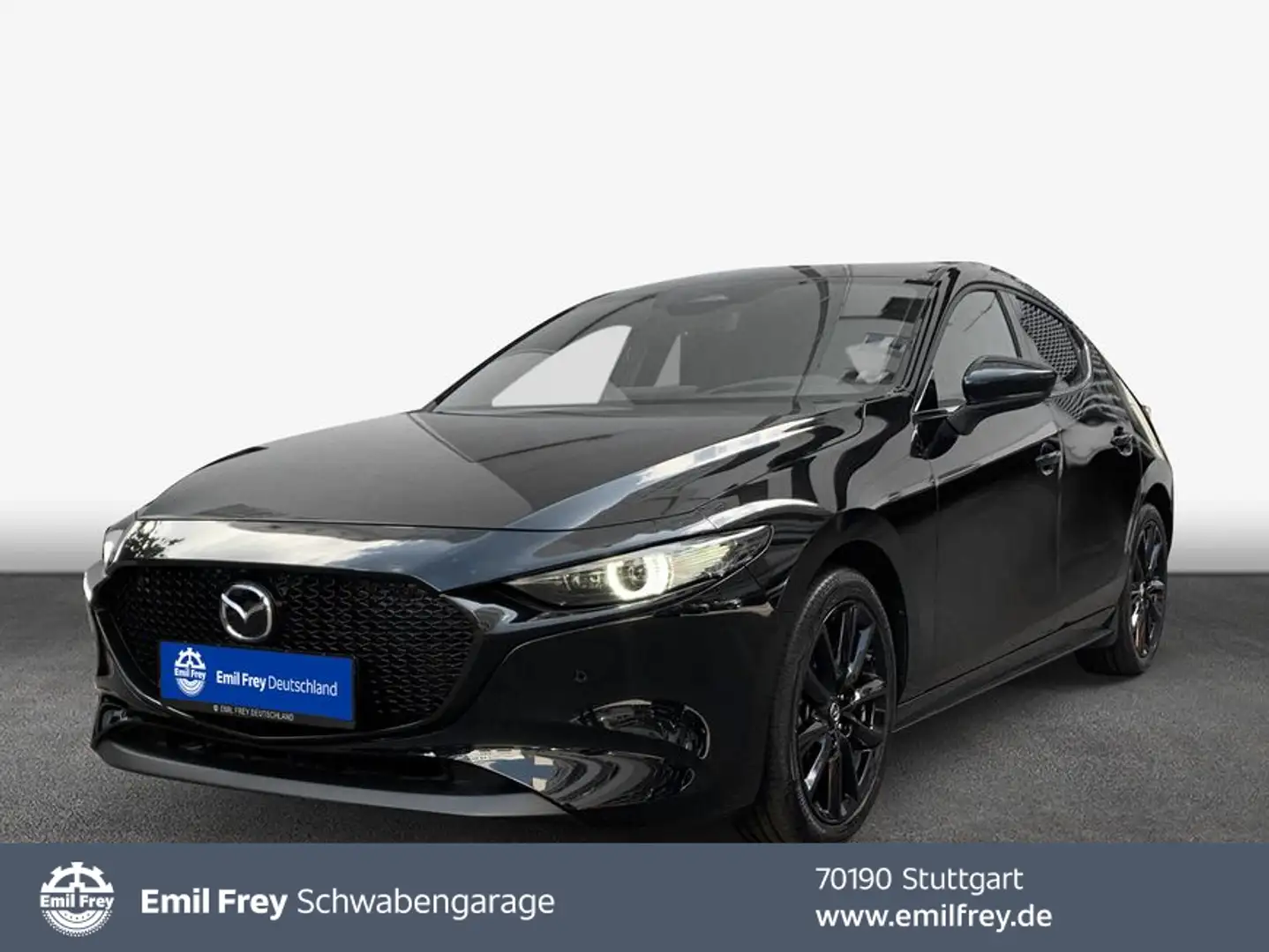 Mazda 3 e-SKYACTIV-X 186 M HYBRID Aut. EXCLUSIVE-LINE 13 Noir - 1