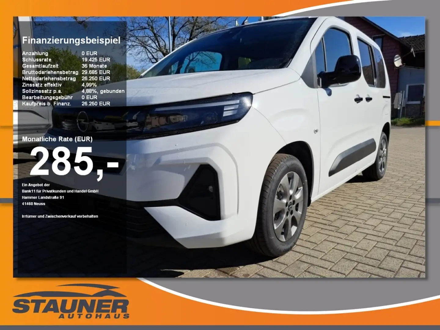 Opel Combo Life E 1.2 Turbo Sitzheizung Camera Parkpilot Weiß - 1