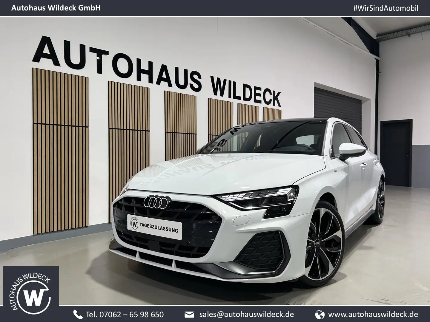 Audi A3 A3 Sportback S line 35TDI ACC Pano Mat. RFK Sono Blanc - 1