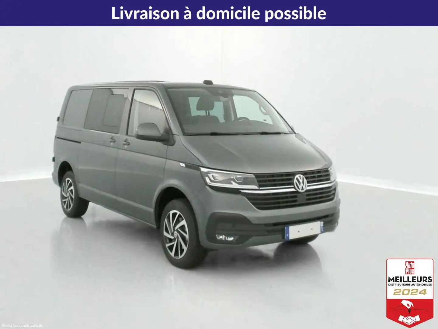 Volkswagen Transporter Transporter T6.1 PROCAB L1 2.0 TDI 150ch Business  Gris - 2