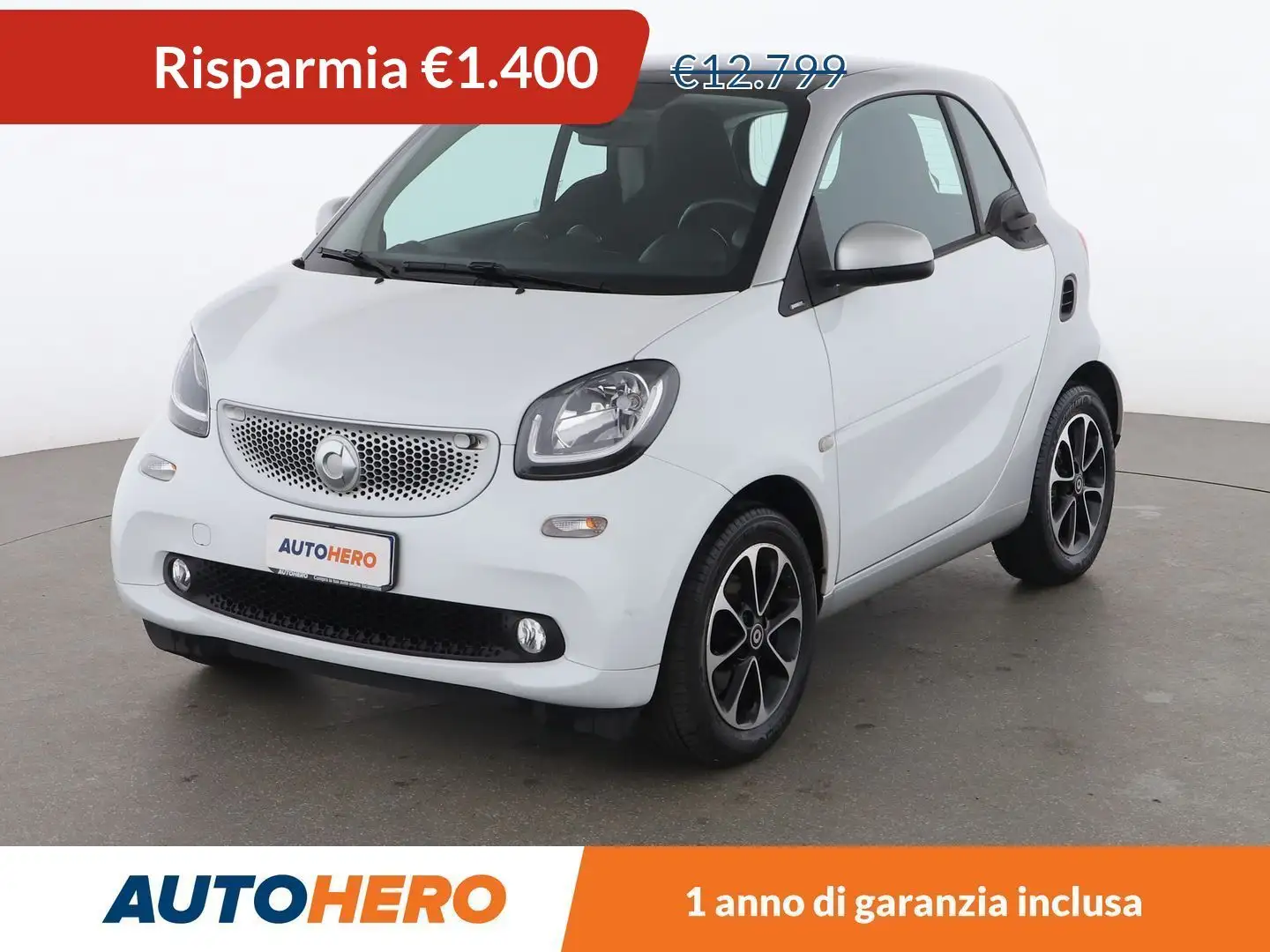 smart forTwo 1.0 Passion 70 CV twinamic Bianco - 1