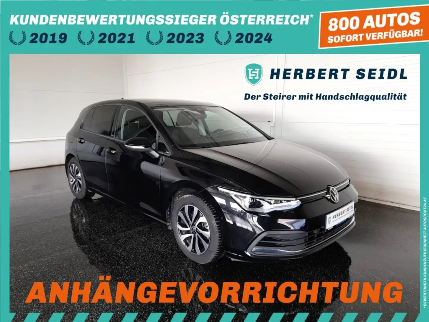 Volkswagen Golf VIII ACTIVE 2,0 TDI DSG *SKY / MATRIX-LED / HEAD-UP / VIRTUELL PRO / NAVI / AHV & KAMERA / ACC / KEYLESS* Schwarz - 1
