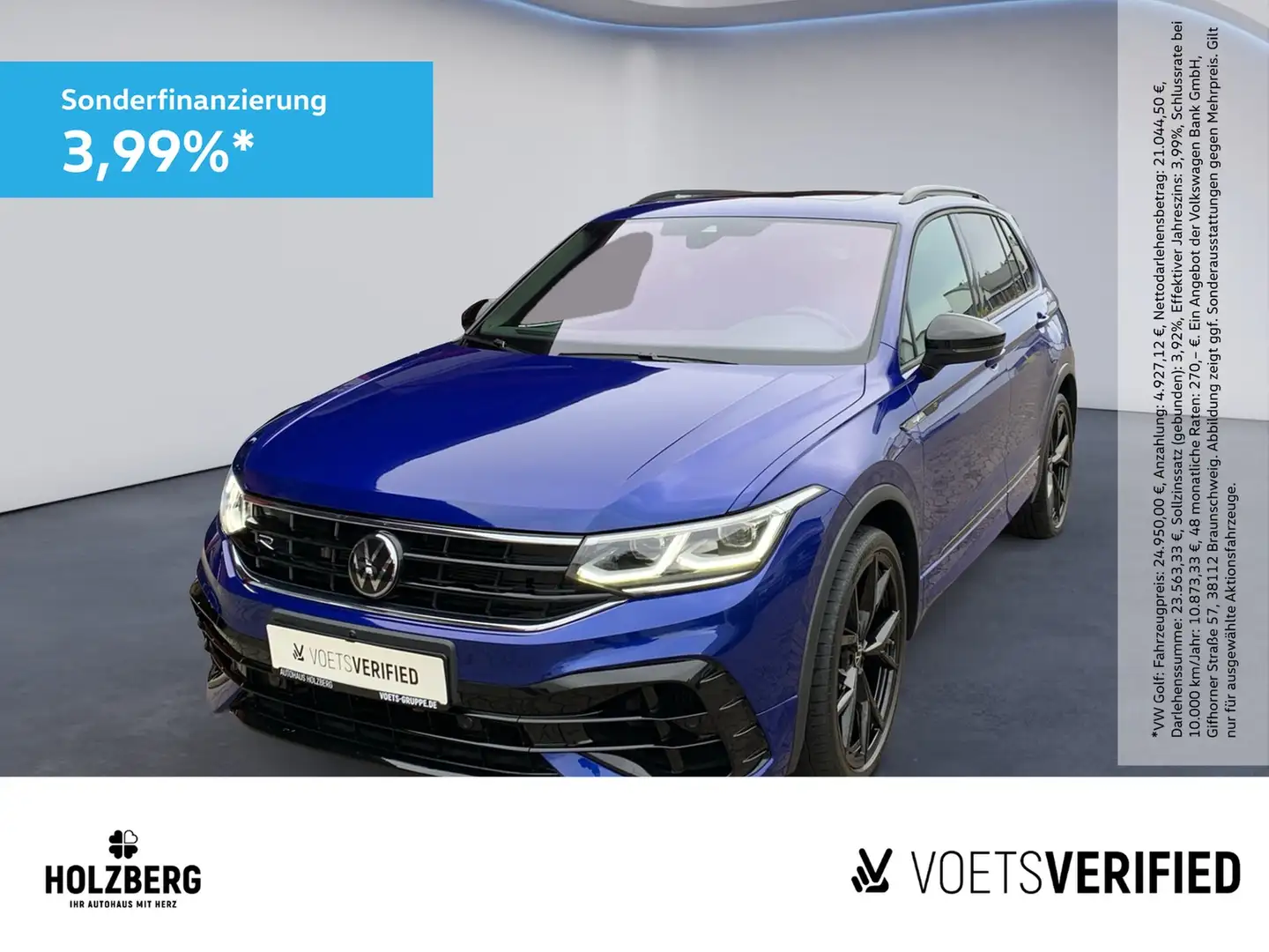 Volkswagen Tiguan 2.0 TSI R 4Motion MATRIX+PANO+HUD+RFK Blau - 1
